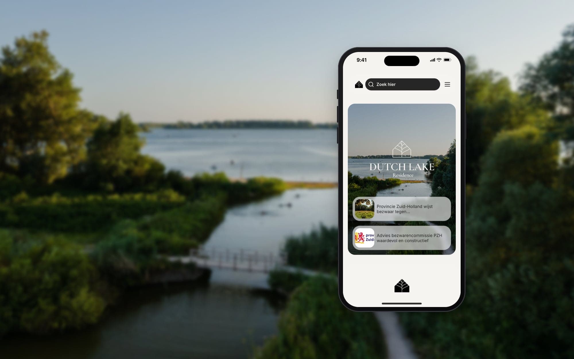 Communicatieplatform voor Dutch Lake Residence