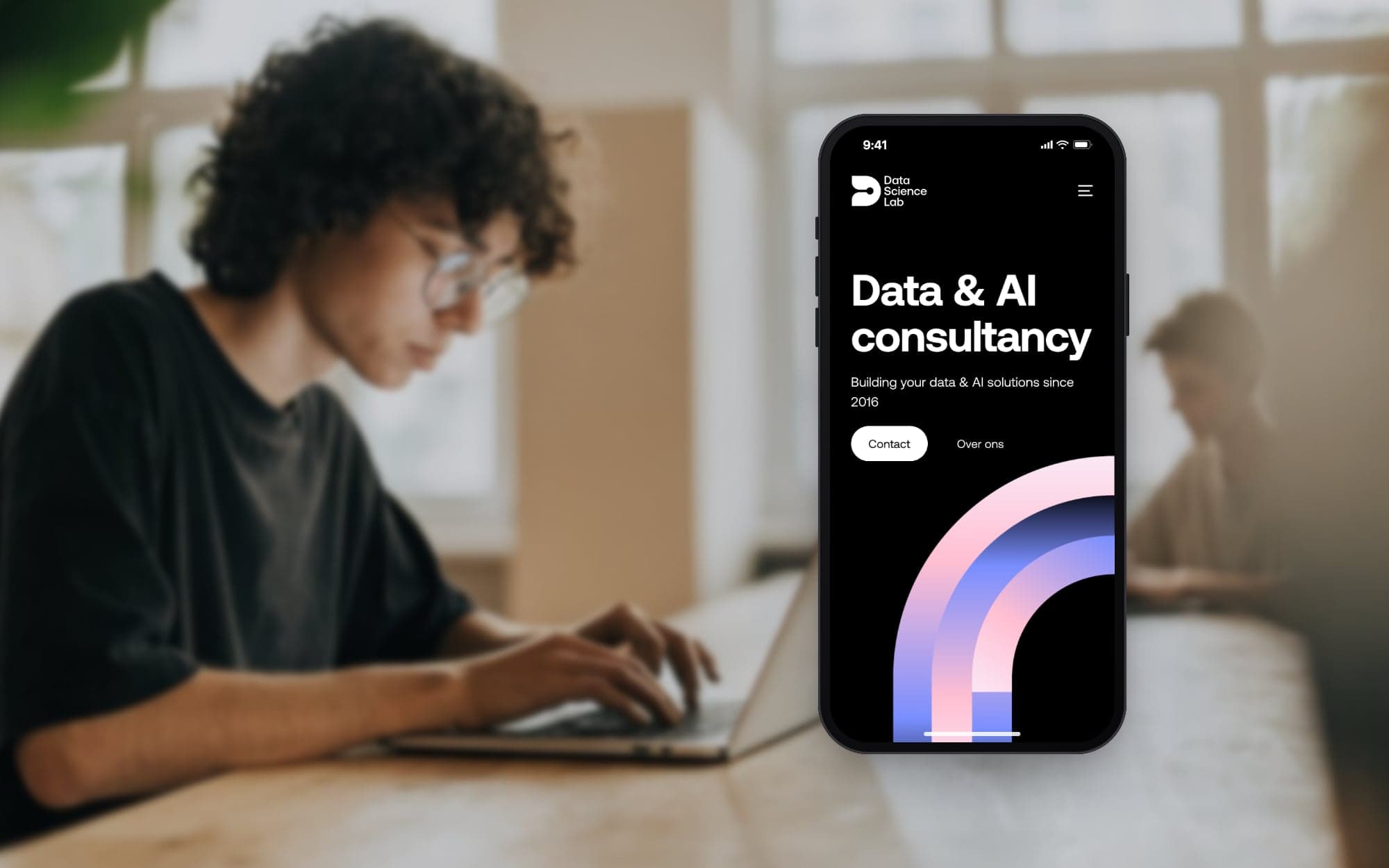 Website met AI-contactformulier voor Data Science Lab