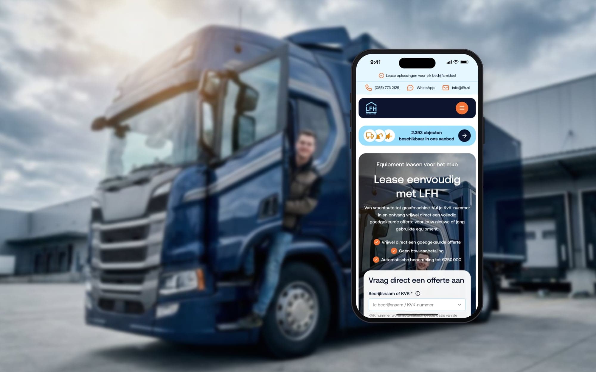 LFH Lease: equipment leasen met alleen een KvK-nummer