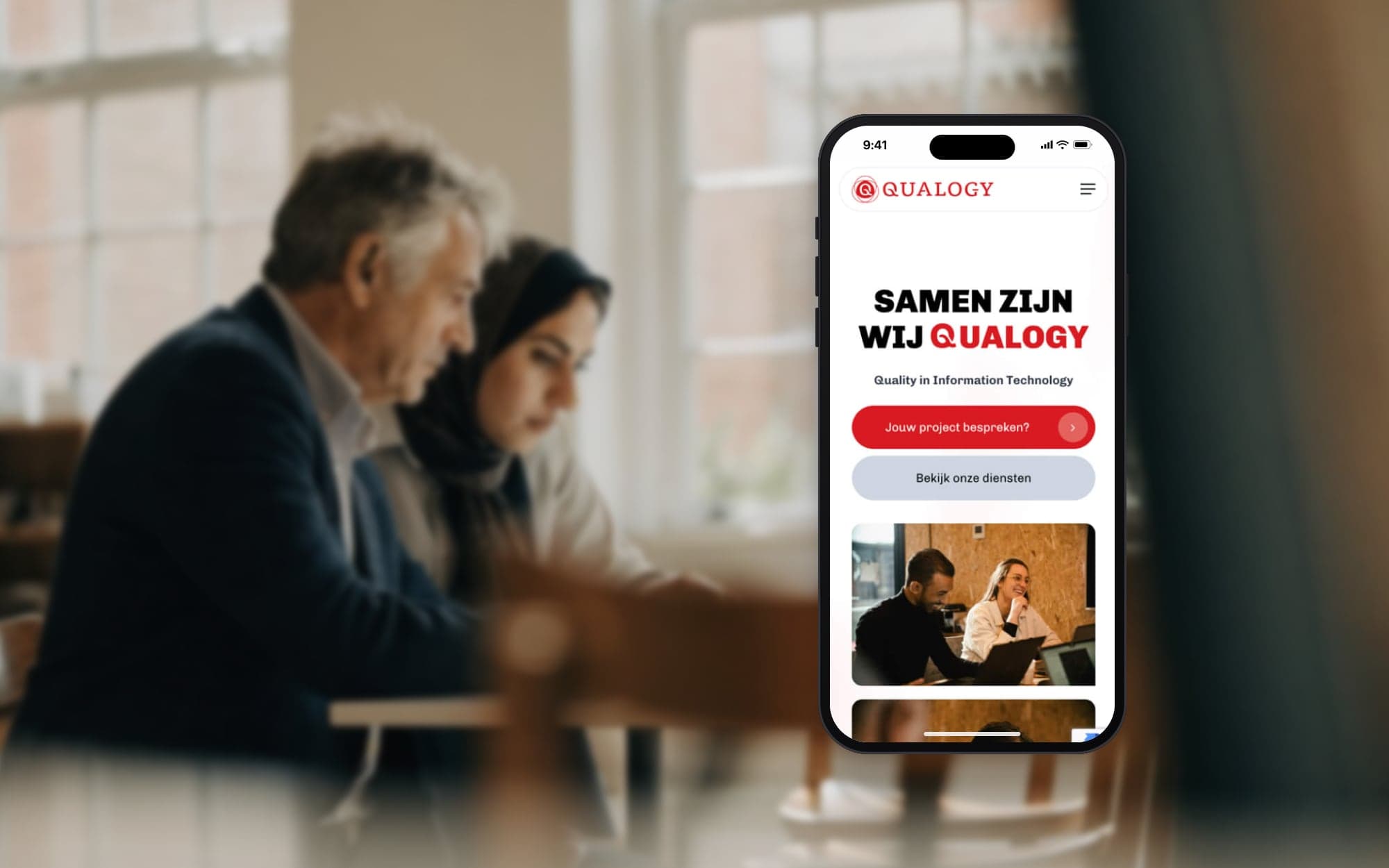 Corporate site en werken-bij platform voor Qualogy