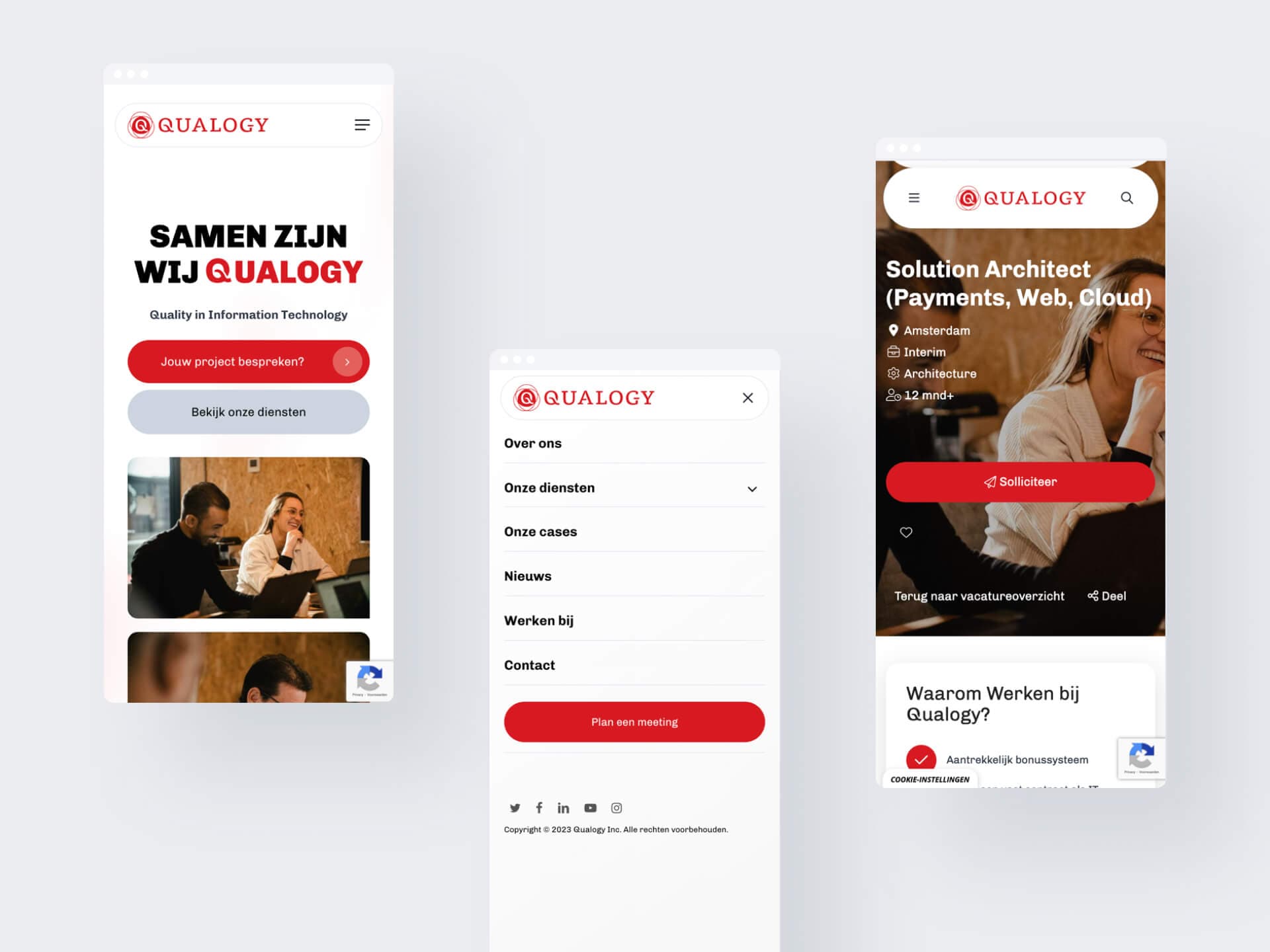 Qualogy website ontwikkeling