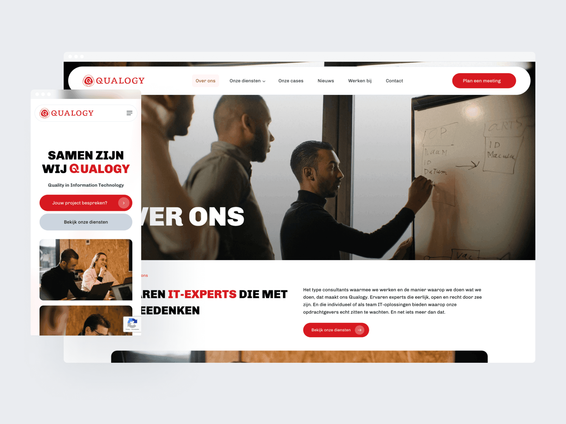 Qualogy website ontwikkeling