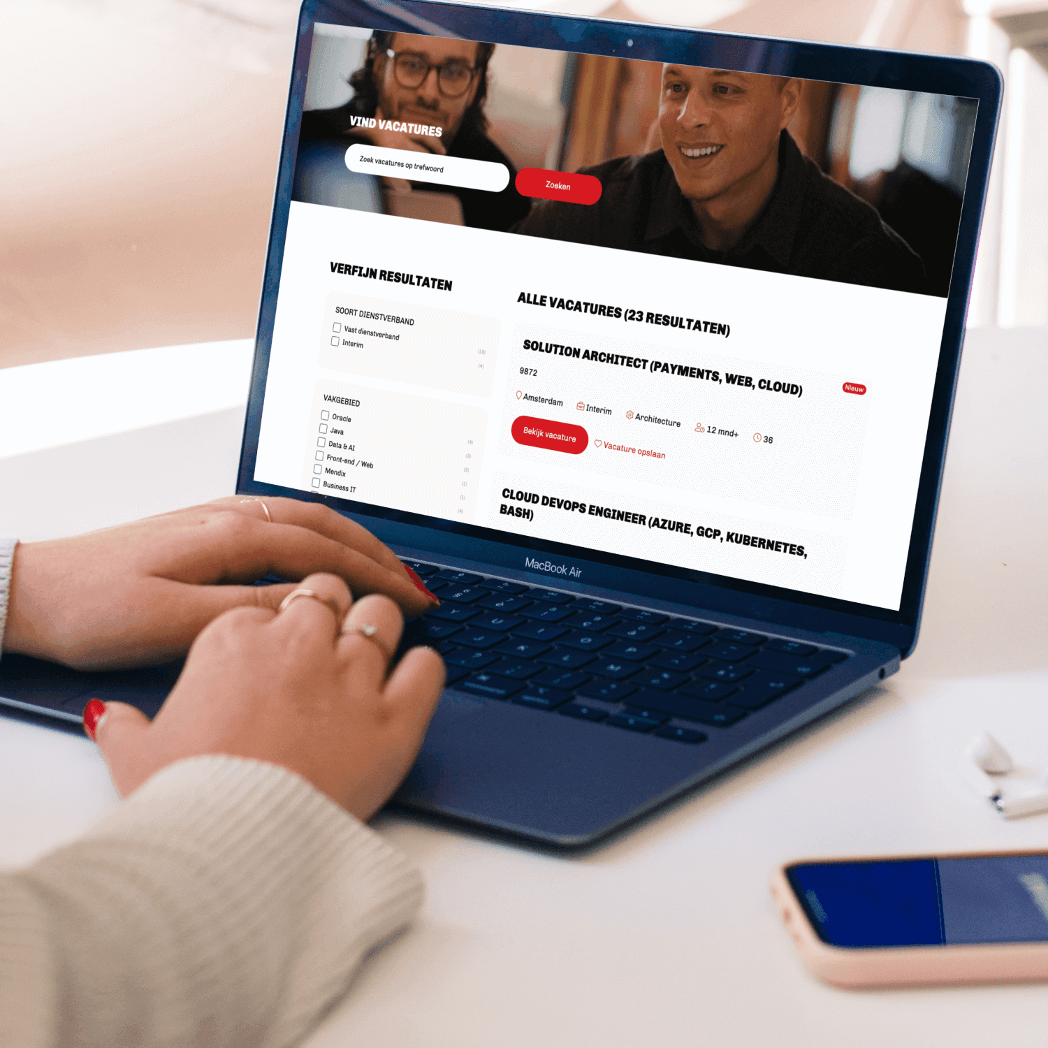 Corporate site en werken-bij platform voor Qualogy