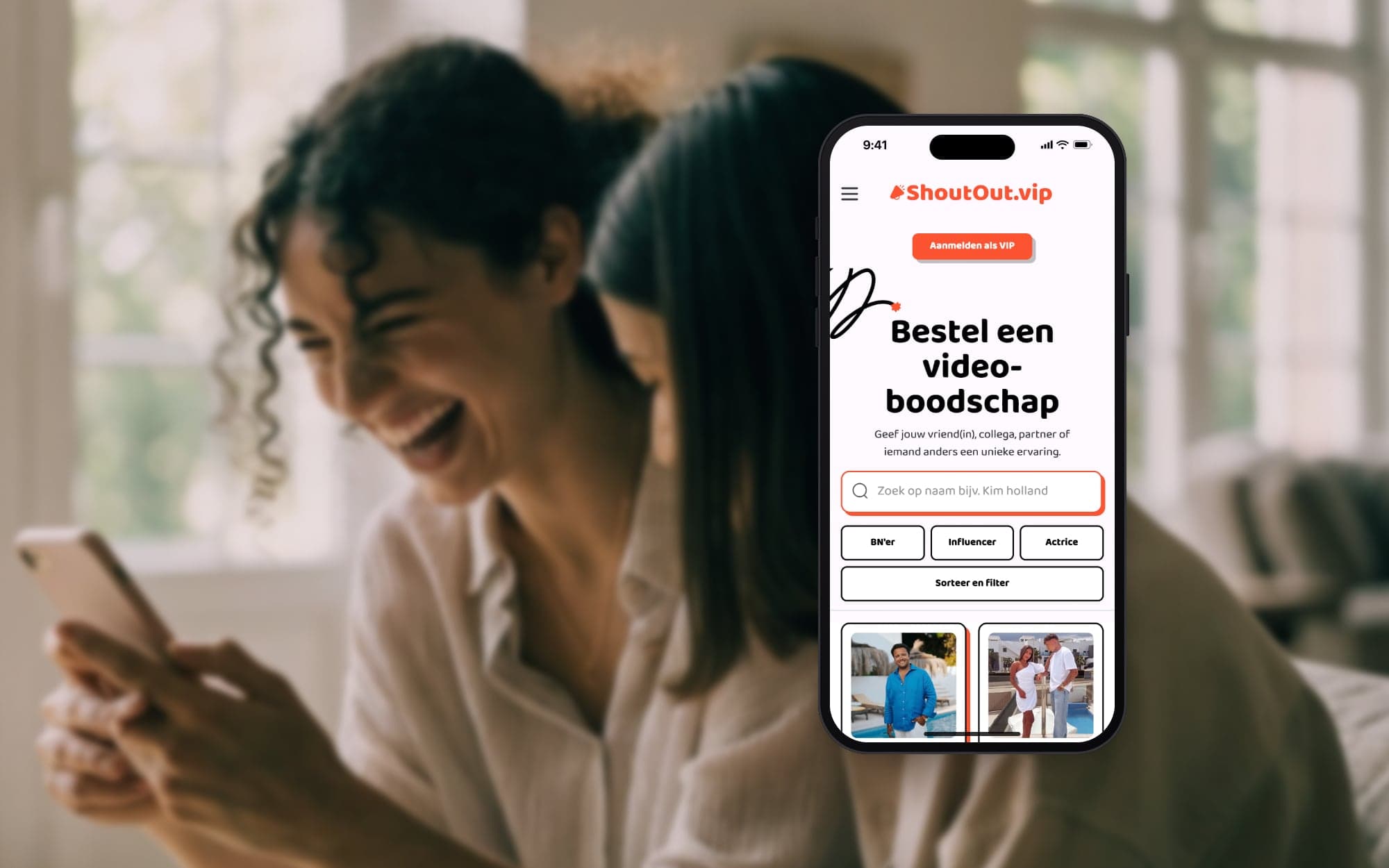 UX- en UI-ontwerp voor ShoutOut VIP