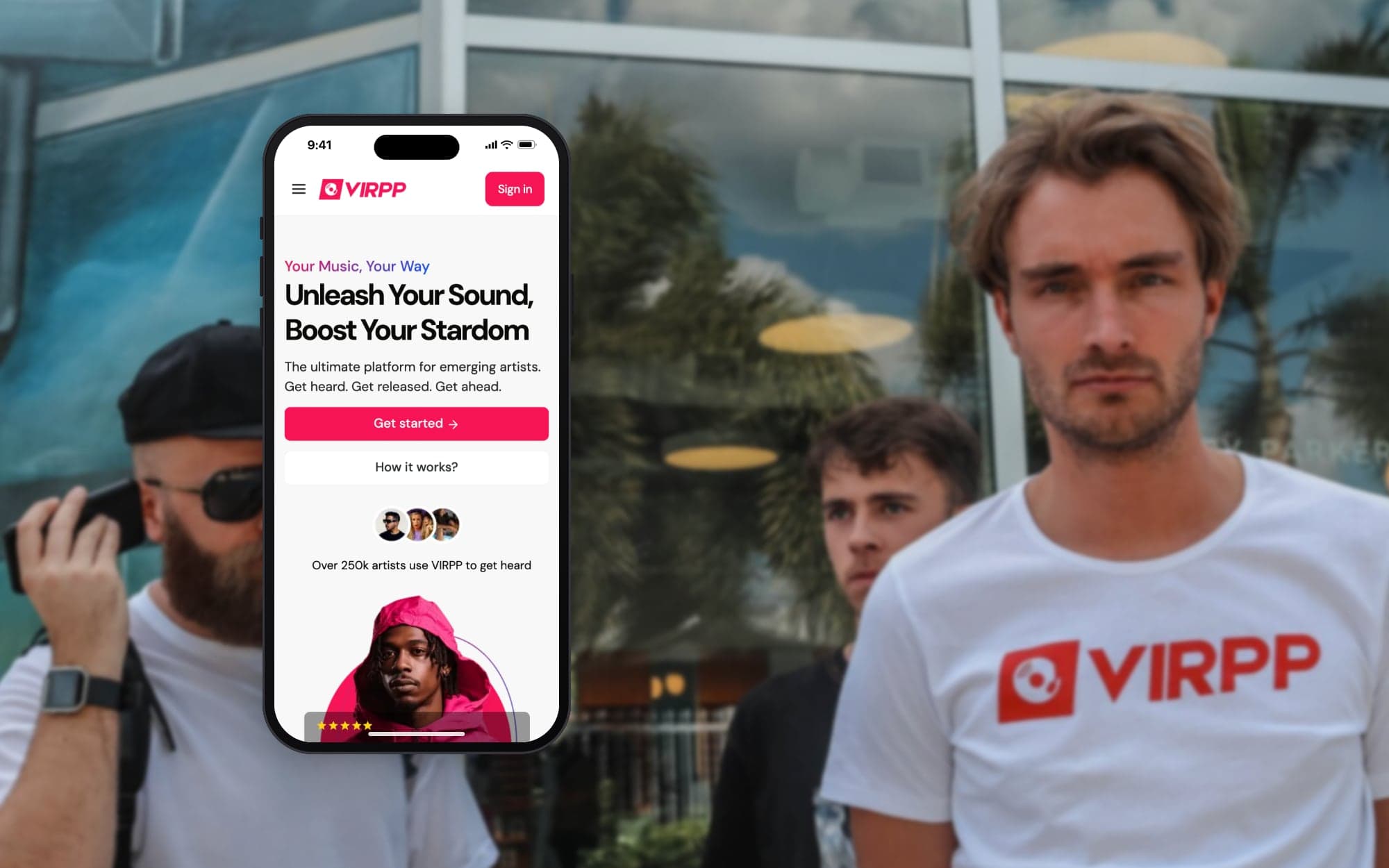 Muziekdistributieplatform voor VIRPP