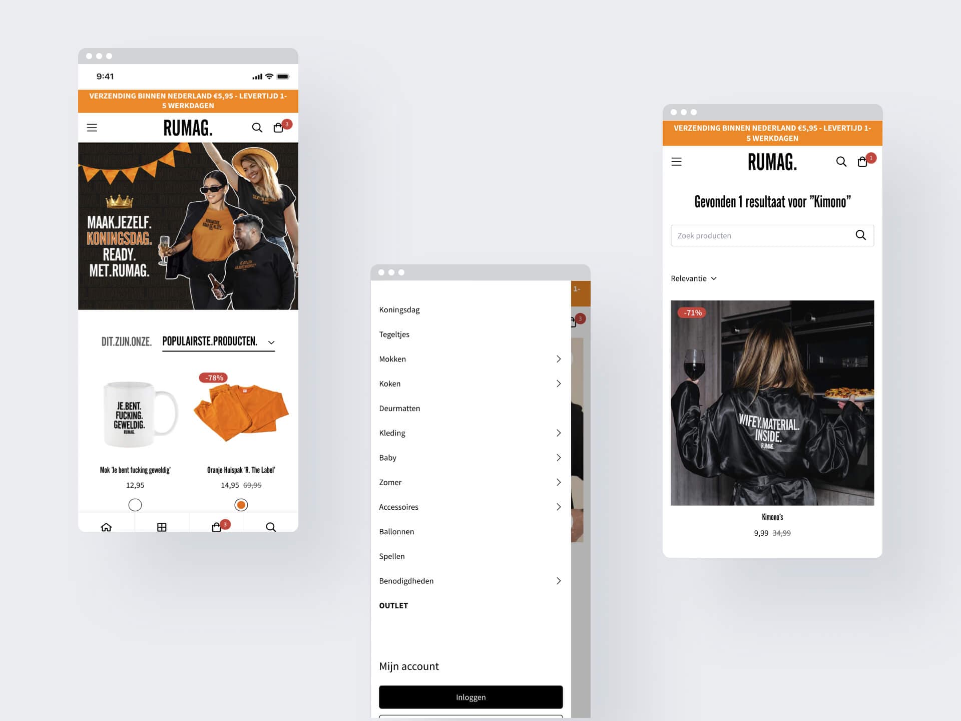 Rumag webshop shopify ontwikkeling