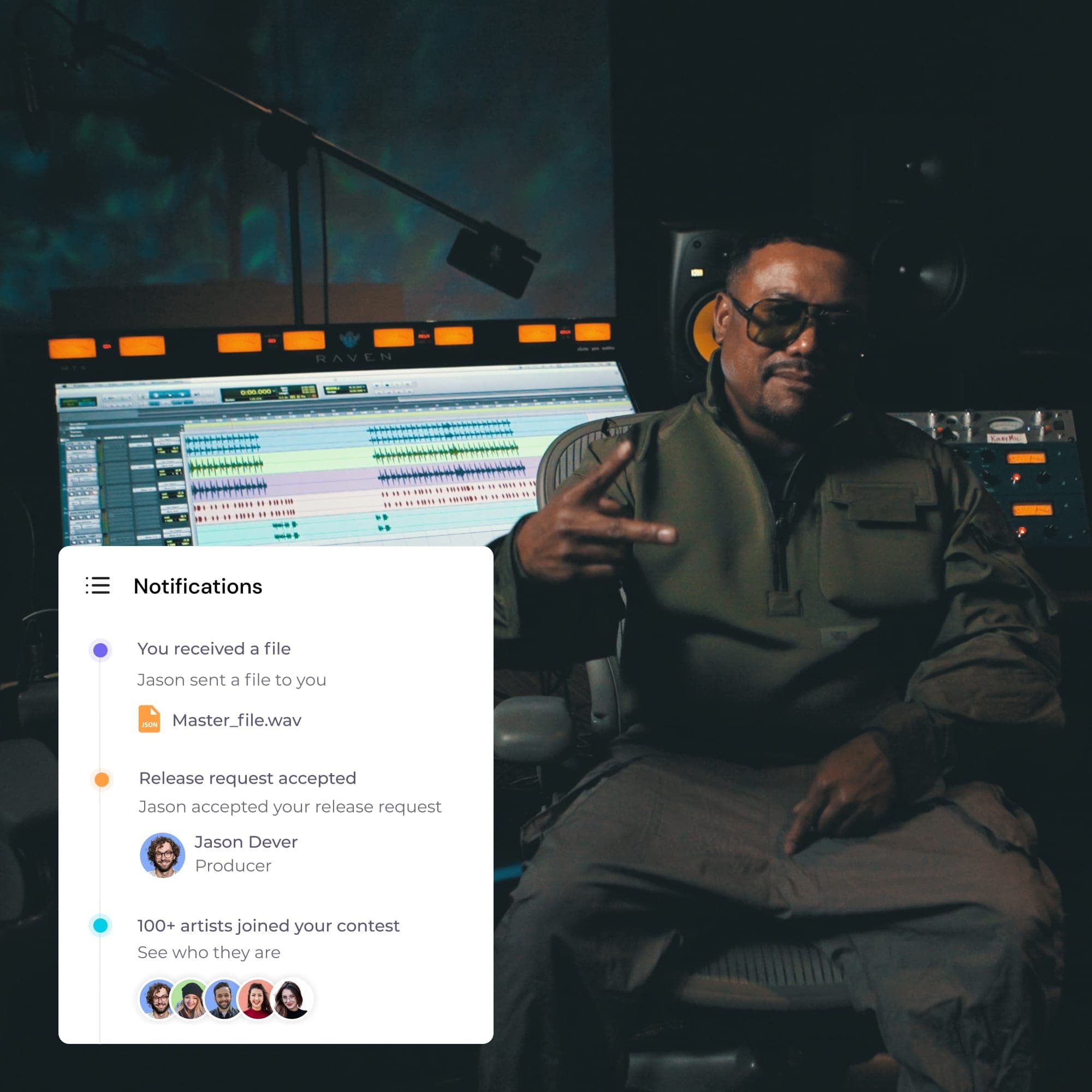 Labeldashboard voor muziekontdekking bij VIRPP