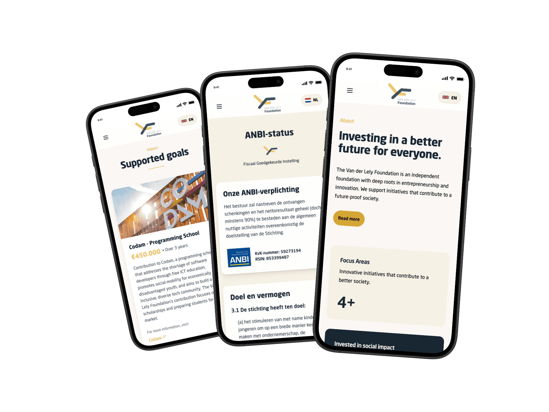 website op maat voor stichting