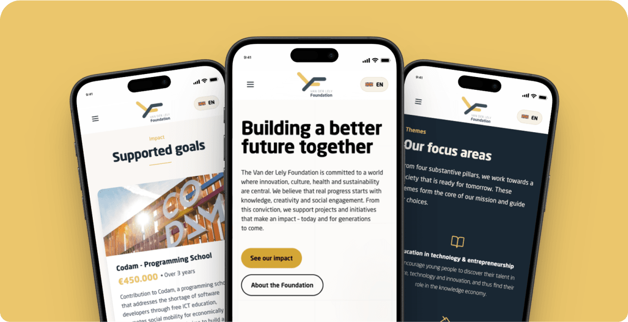 website op maat voor stichting
