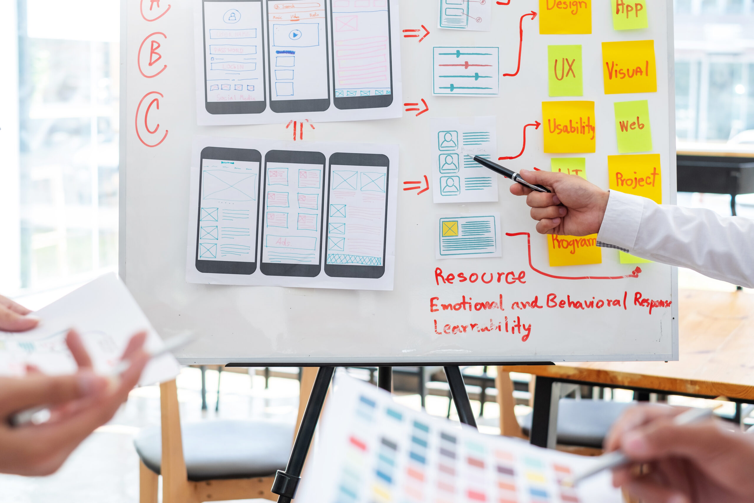 Team design mobile app